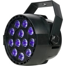 Eliminator Lighting Mini PAR UV LED Black Light Black