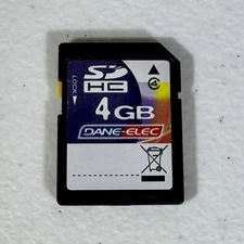 Dane-Elec 4gb SDHC Card OEM SD-K04G Tested Works