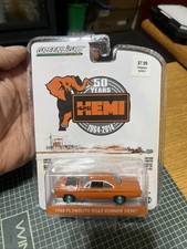 GREENLIGHT 1968 Road Runner Hemi 1/64 50 years 426 muscle car diecast Green
