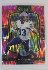 2025 Panini Select - Premier Level Aaron Jones #165 Pink Shock Prizm