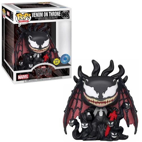 Venom on Throne #965 - Marvel 6 inch Funko Pop! [Gitd PIAB Exclusive]