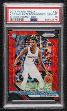 2018 Panini Prizm Choice Red 28/88 Kostas Antetokounmpo #22 PSA 10 GEM MT 0ej7