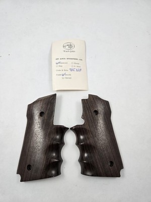 NOS Vintage Eagle S&W 645 Wood Grips Smooth Finger Grooves Smith & Wesson