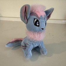 Jakks Pacific Neopets BLUE  PINK STRIPED XWEETOK 6" Plush STUFFED ANIMAL Toy