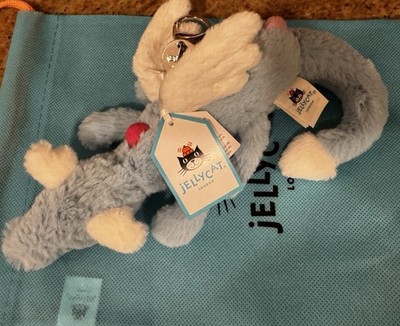 Jellycat London Sky Dragon Bag Charm Keychain SKY4BC New With Tags