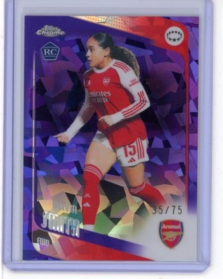2025-26 TOPPS CHROME UEFA WOMEN'S UWCL SAPPHIRE PURPLE OLIVIA SMITH 35/75