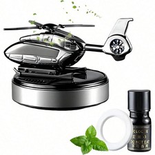 Car Air Freshener Helicopter-shaped Solar Energy Rotating Aromatherapy Diffuser