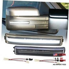 White LED Side Mirror Turn Signal Light Compatible A2:Clear Lens White Light