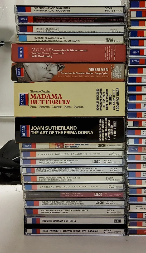 108 x DECCA CD Joblot - Mozart Verdi Dvorak Tchaikovsky Puccini Chopin Mahler 45 - Image 2 of 4