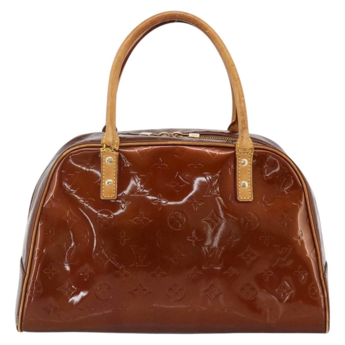LOUIS VUITTON Monogram Vernis Tompkins Square Bag Bronze M91103 LV