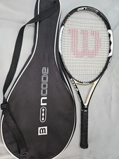 Wilson Ncode W2 Black Whisper Racquet 4 1/4-2 with Original Carrying Case Bag