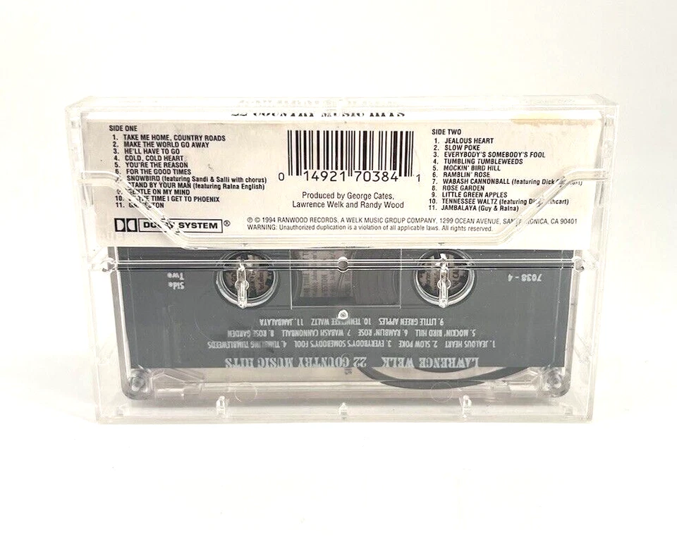 22 Country Music Hits Lawrence Welk Cassette Tape Foto 2 de 2