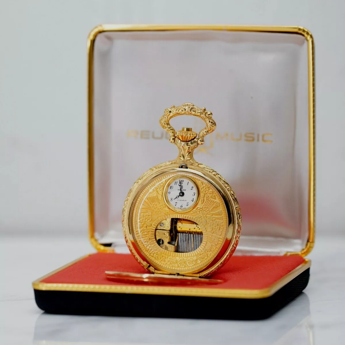 Pocket watch music box best sale