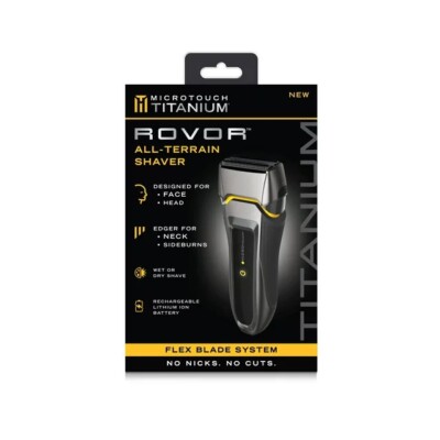 MicroTouch Titanium Rovor All Terrain Electric Shaver Face and Head Instant