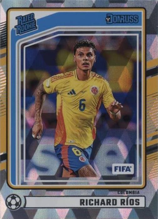 Richard Rios Rookie 2024-25 Panini Donruss Fifa - Rated Rookie Richard Rios #186 Cubic (RC ...