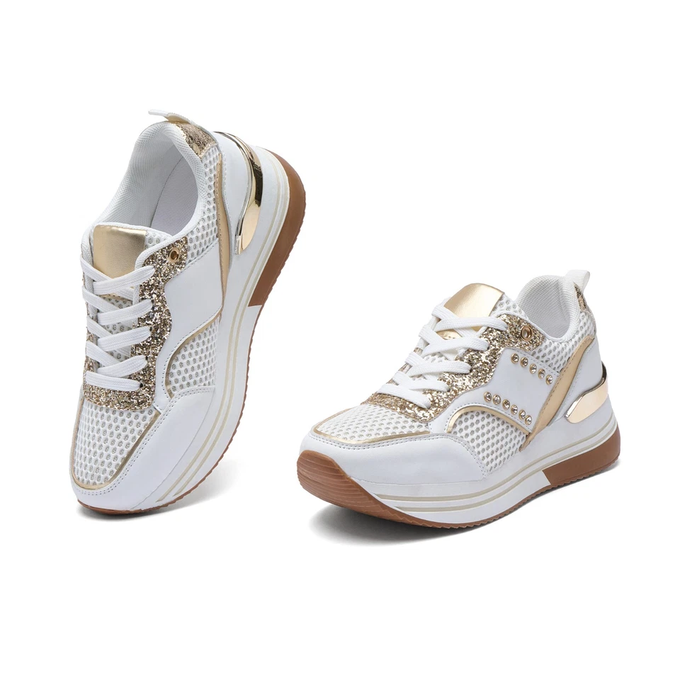 JOMIX Scarpe con Zeppa Interna Donna Scarpe da Ginnastica Sportive Fitness - Immagine 3 di 4
