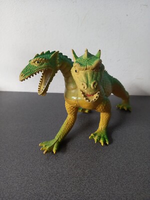 Figurine Vintage Dragon à Deux Têtes Delavennat - Années 80, Inspiré De Conan/He-Man, Occasion