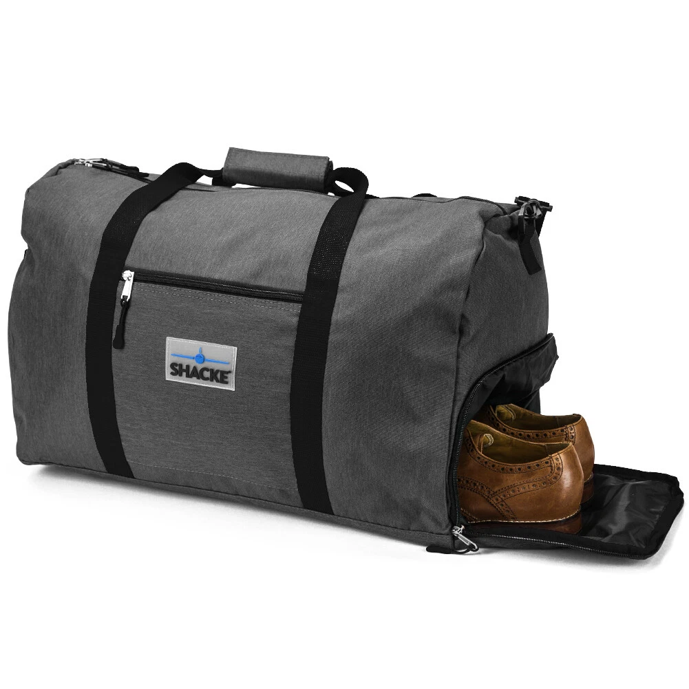 Shacke's Travel Duffel Express Weekender Bag – Carry On Luggage with Shoe  Pouch