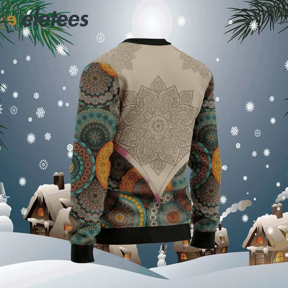 Mandala West Virginia Home Ugly Christmas Sweater 9VXKN5I9