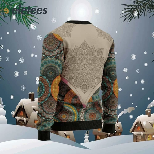 Mandala West Virginia Home Ugly Christmas Sweater 9VXKN5I9