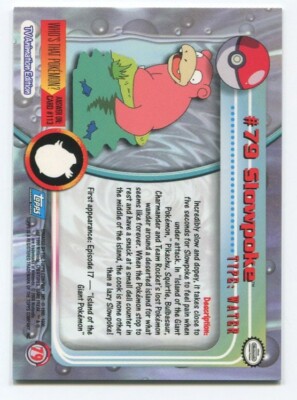 POKEMON TOPPS SLOWPOKE #79 NM | eBay