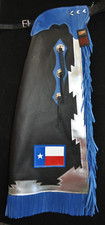 Custom Made Leather Chaps/Patriotic Rodeo Chaps/Made In USA