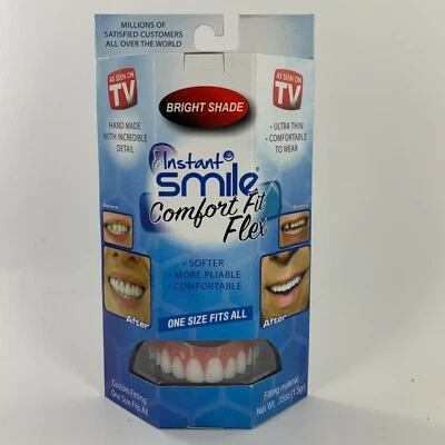 Instant Smile Comfort Fit Flex Cosmetic Teeth, Bright White Upper Veneer wedding