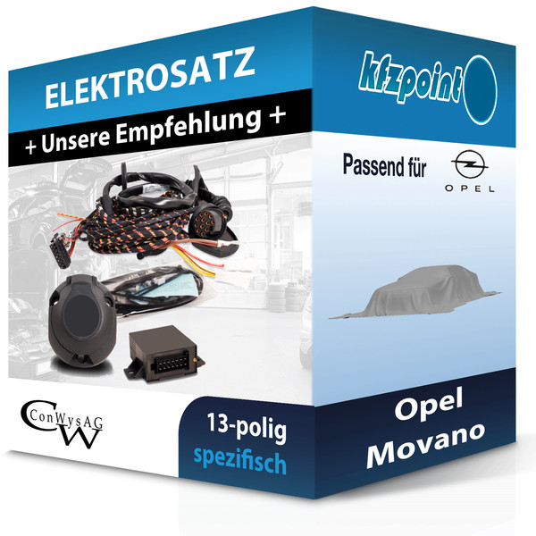 FüR Opel Movano 12.2021-Jetzt Conwys E-Satz 13Polig Fahrzeugspezifisch Neu-image