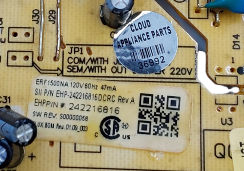OEM Frigidaire Fridge Control Board 242216816 Same Day Ship & 60 Days Warranty** - Picture 5 of 6
