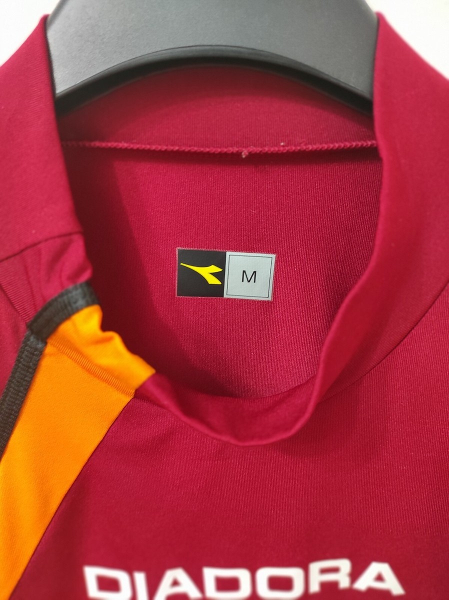 Maillot De Match AS Roma Porté Par Dacourt - Saison 2005/2006 - Marque Diadora - Vintage Occasion