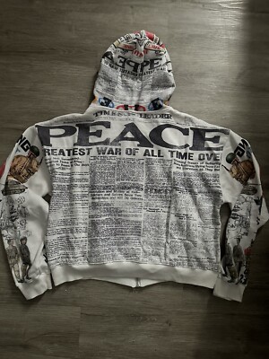 Vale Lives 'Peace' Zip Up Hoodie Brand New W/ Tag | eBay