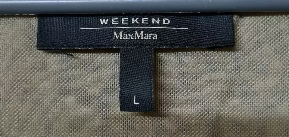 Max Mara Weekend Blouse Top Brown Cream Patterned Long Sleeve Scoop Neck Size L - Image 4 of 4