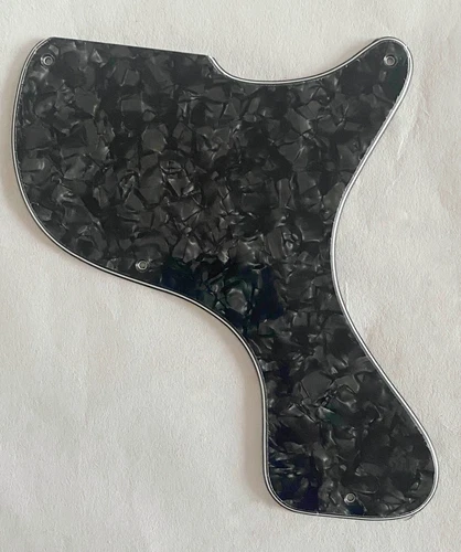 Guitar Parts Guitar Pickguard For Gibson Les Paul Junior 1958 4 Ply Black Pearl