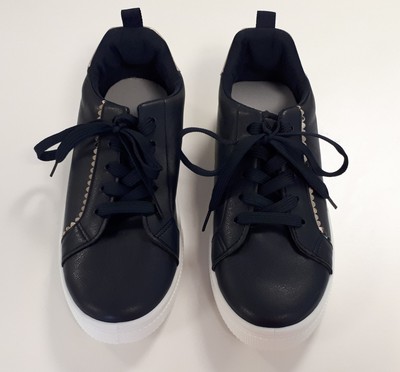 Baskets Damart Bleu Marine Et Doré Pointure 38 - Chaussures Sport Femmes, Neuves Avec Emballage
