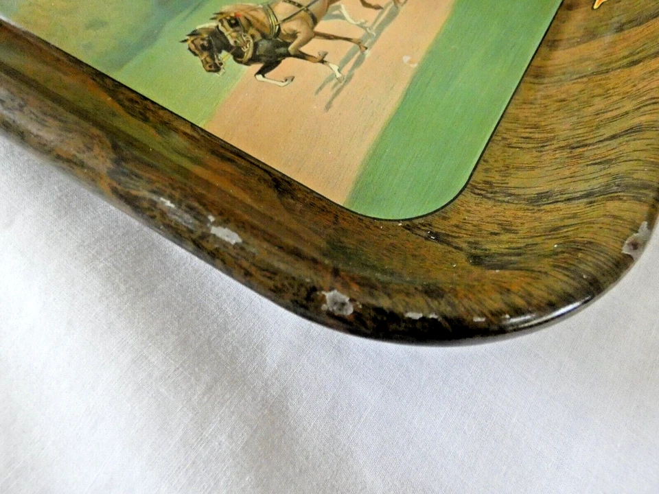 VINTAGE BEVO ANHEUSER-BUSCH ADVERTISING SERVING TRAY RARE VERY GOOD CONDITION - Image 3 of 4