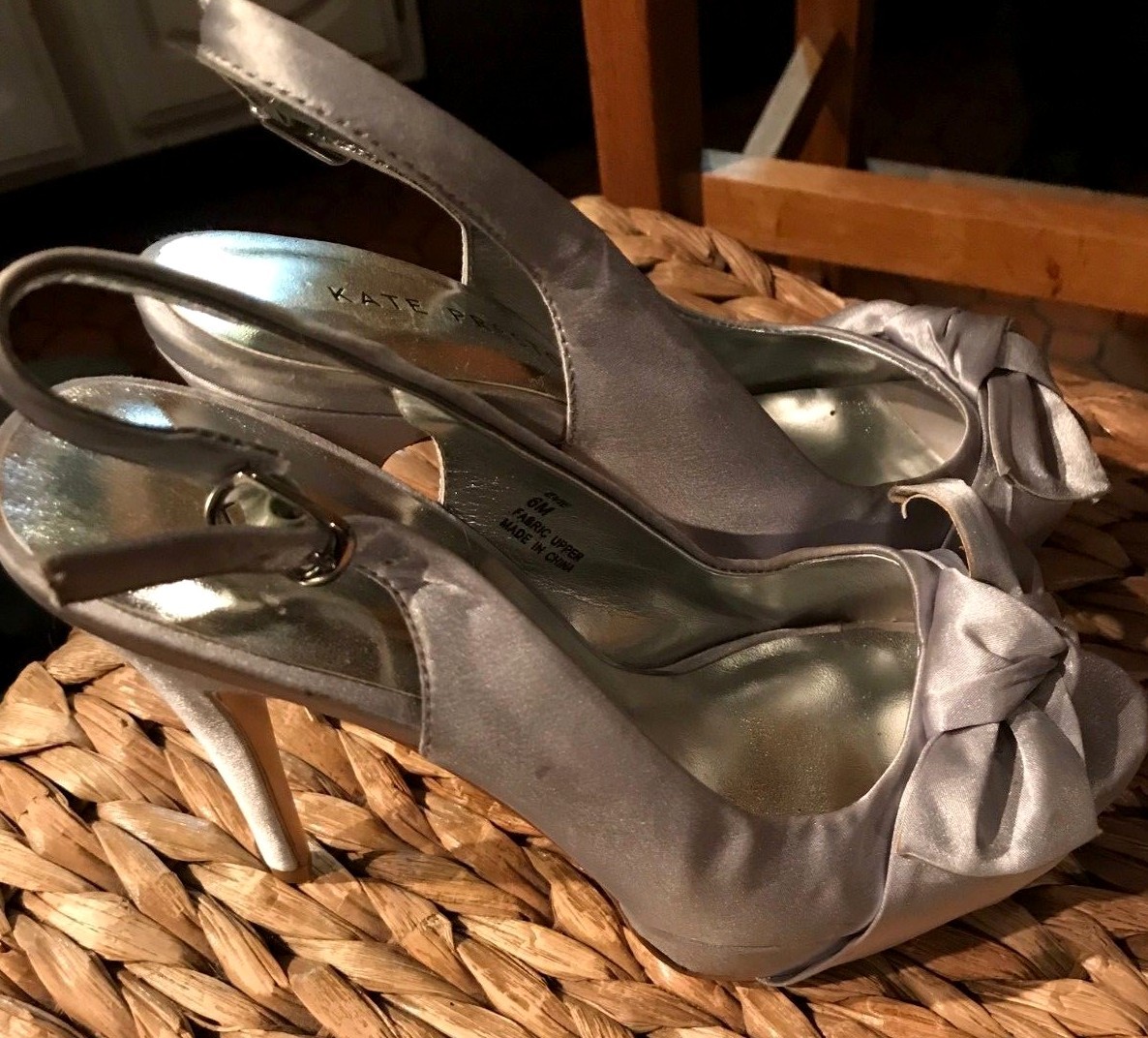 Escarpins Kate Preston Evie - Satin Rose - Plateforme Et Talons Hauts - Taille 5 US - Occasion
