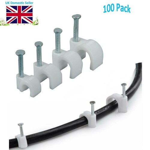 100 Multipacks Rohr Schlauch Kabel Draht Wandhalterung Clips 6/8/10 mm Nagelbefestigung Halter - Bild 11 von 12