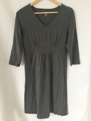 lands end grey dress Women's Short Sleeve Ponte Dress