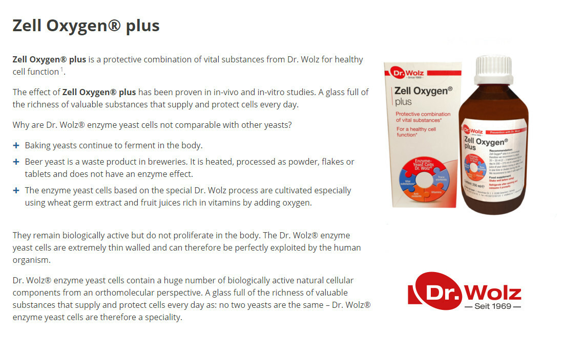 3 X Dr Wolz Zell Oxygen Immunkomplex 250ml For Sale Online Ebay