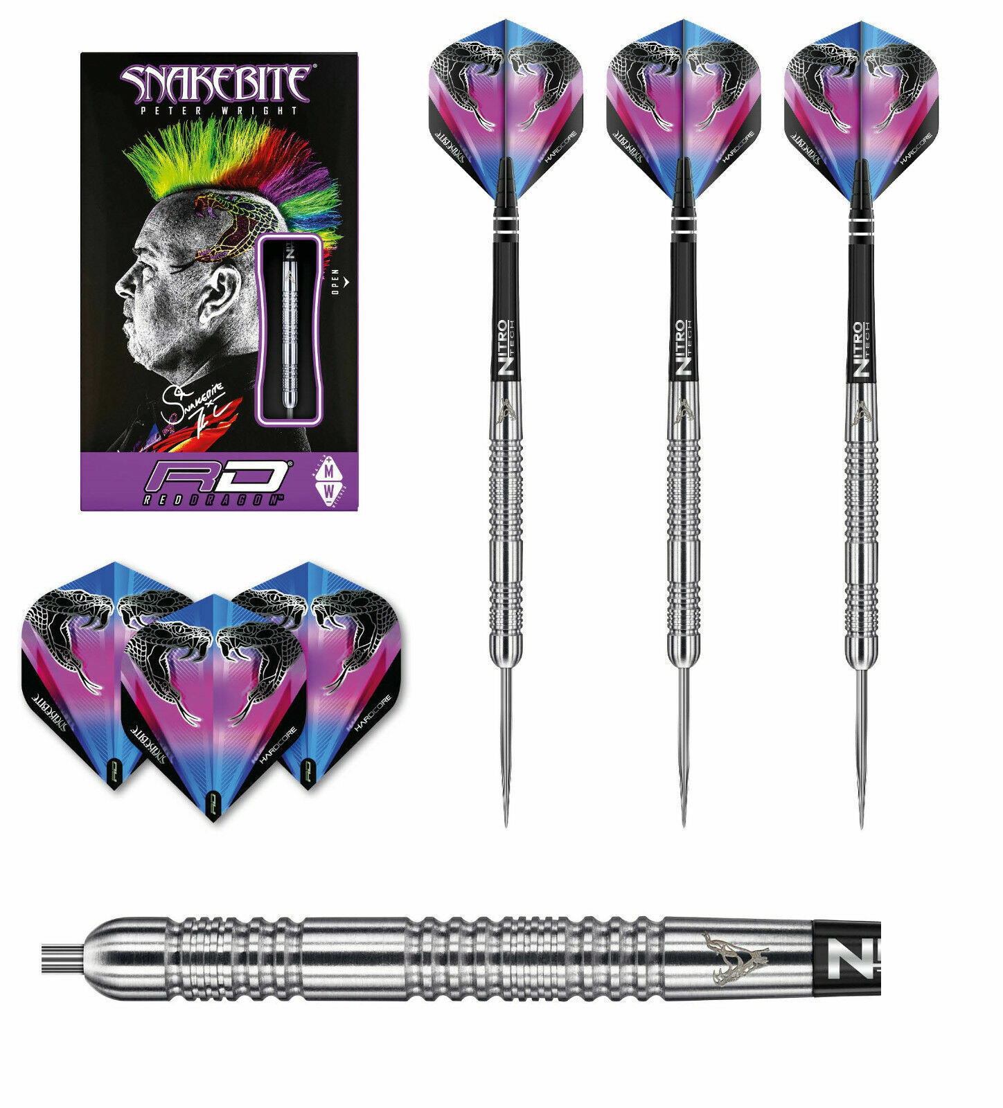 Peter Wright Professional Darts Set Red Dragon Peter Wright