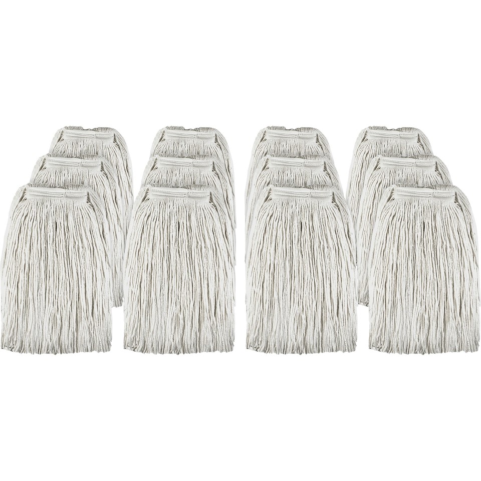 Genuine Joe Cotton Blend Mop Head Refill Rayon, Cotton Fiber