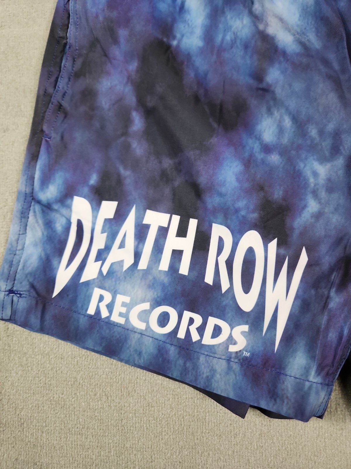 FILA Pantaloncini da nuoto Death Row Records cravatta tinta 15" blu da uomo taglia M