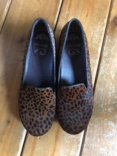 Dansko Olivia Flats 7.5-8 Cheetah Leopard Shoes Calf Hair Loafer EU 38 WORN ONCE