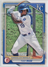 2024 Bowman Baseball - Tony Ruiz - Kansas City Royals - 1st Bowman - #BP-80