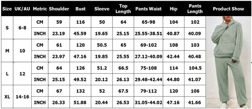 Ladies Hooded Fleece Fur Tops Nightwear Pants Pyjamas Teddy Bear Lounge Wear Set - Picture 2 of 21