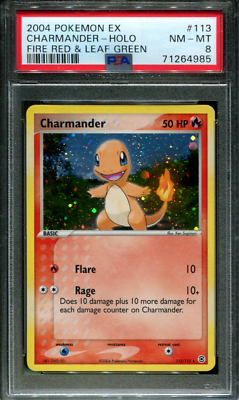 【PSA8】ヒトカゲ 英語 113/112 Charmander Charmander - 113/112 - PSA 8 - Holo - FRLG - Pokemon - 64985 | eBay