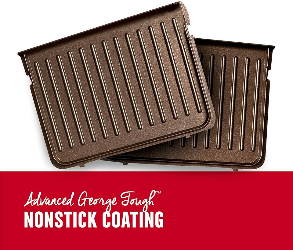 Foreman GRP360R 4 Serving Removable Plate 360 Grill, Red eBay