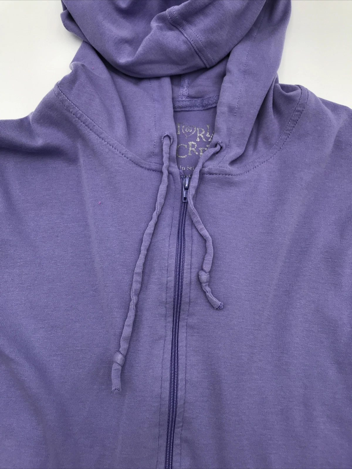 UNDERCOVER Felpa con cappuccio Victoria's Secret Love rosa con cerniera viola leggera taglia Large