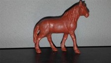 MPC Western Horse Brown Plastic. Head Turned Left. 1960s 54mm