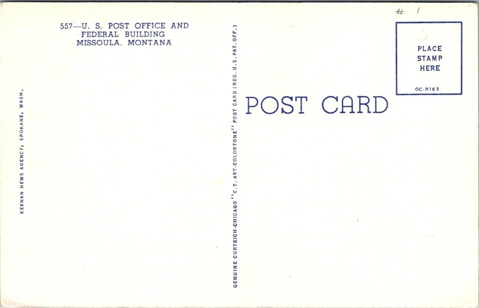 missoula-mt-us-post-office-federal-building-1940s-autos-linen-postcard